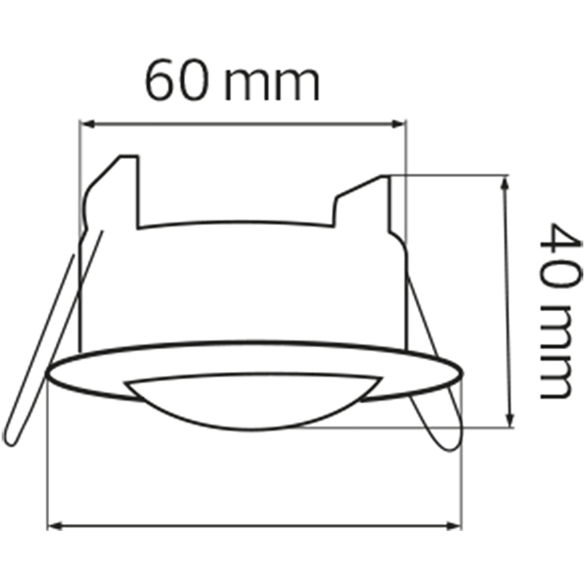 Bewegungsmelder PIR - Kozolux - 6m - Max 300W - 360° - Einbau - Rund - Weiß