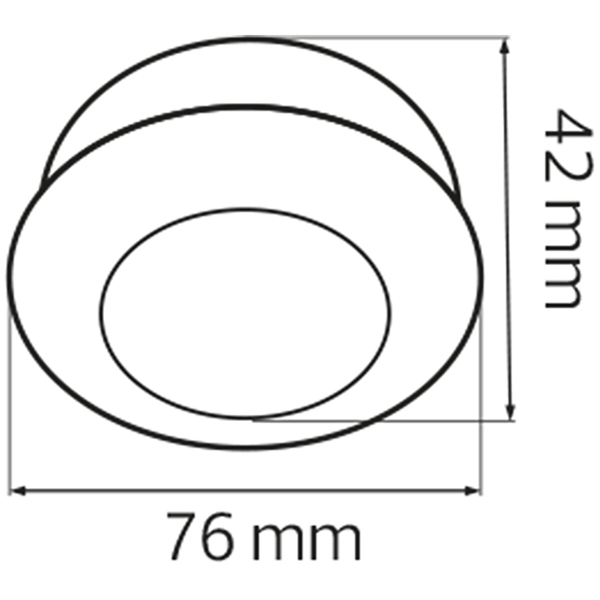 Bewegungsmelder PIR - Kozolux - 6m - Max 300W - 360° - Aufputz - Rund - Weiß