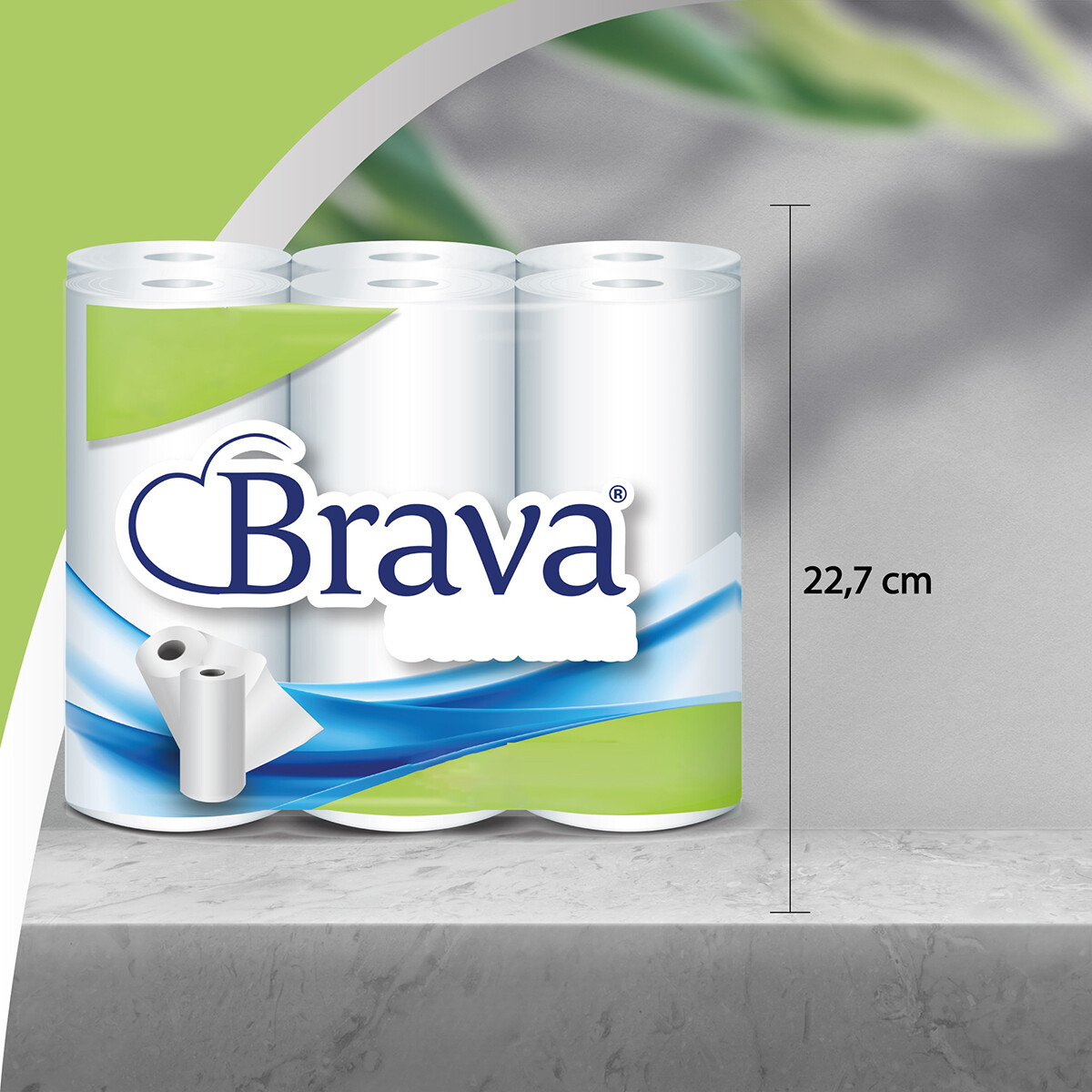 Brava - Super Küchenpapier - 12 Rollen - Ultra absorbierendes Küchenpapier - Ultra Clean Küchenrolle - Vorteilspackung