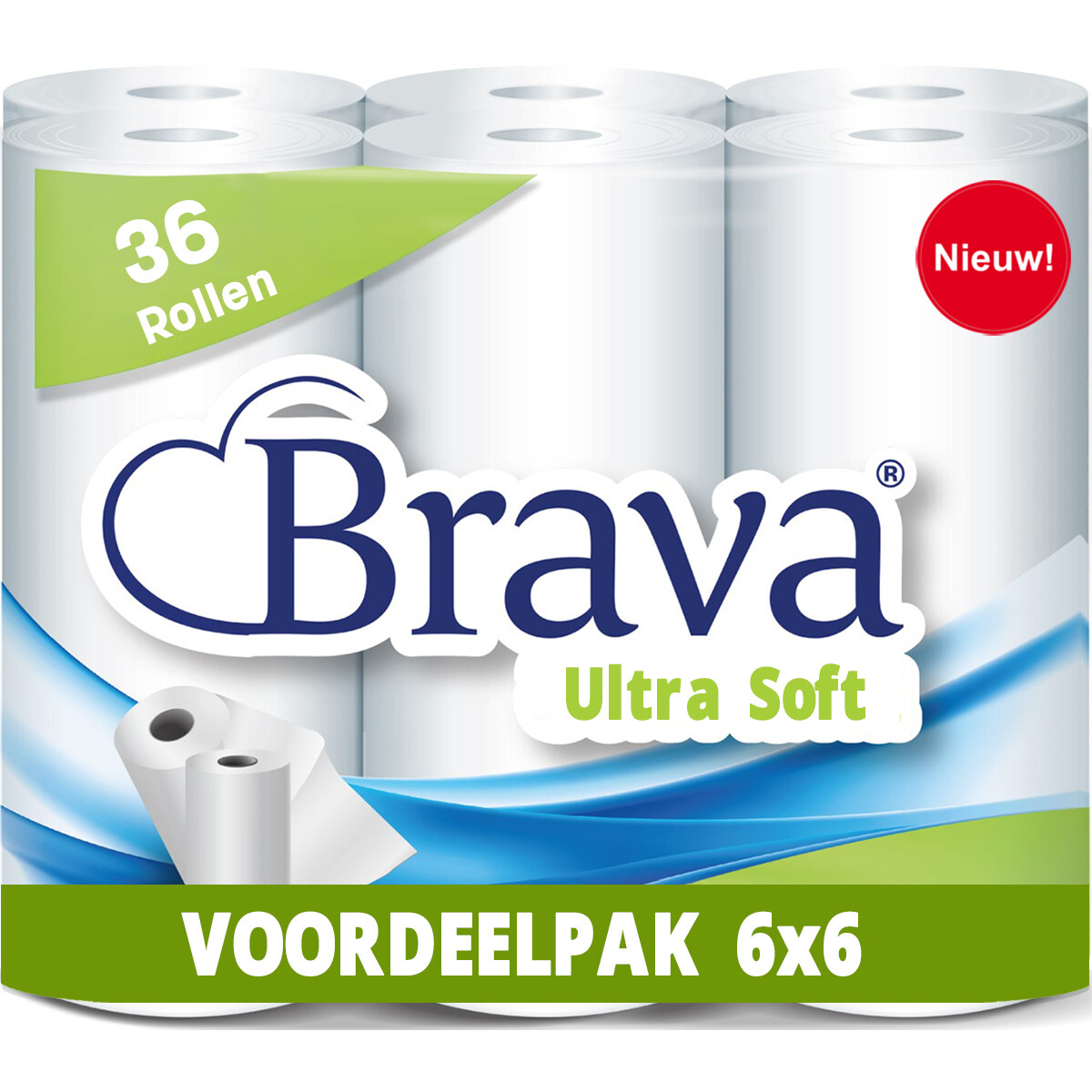 Brava - Super Küchenpapier - 36 Rollen - Ultra absorbierendes Küchenpapier - Ultra Clean Küchenrolle - Vorteilspackung