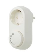 EcoDim - LED Stekkerdimmer - ECO-DIM.06 - Fase Afsnijding RC - Opbouw - Enkel Knop - 0-150W - Wit