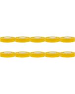 Isolatietape 10 Pack - Yurga - Geel - 20mmx20m