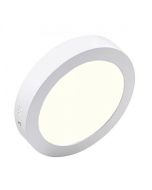 LED Downlight - Opbouw Rond 12W - Natuurlijk Wit 4200K - Mat Wit Aluminium - Ø170mm-