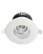 LED Downlight Rond Inbouw Waterdicht IP65 6W 4200K Natuurlijk Wit Aluminium Mat Wit Armatuur/Frame 90mm