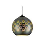 LED Hanglamp 3D - Spectra - Rond - Chroom Glas - E27