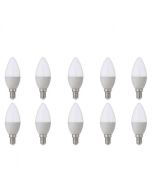 LED Lamp 10 Pack - E14 Fitting - 6W - Helder/Koud Wit 6400K