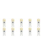 LED Lamp 10 Pack - G9 Fitting - Dimbaar - 3W - Helder/Koud Wit 6000K - Transparant | Vervangt 32W