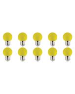 LED Lamp 10 Pack - Romba - Geel Gekleurd - E27 Fitting - 1W