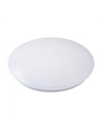 LED Lamp - Basic - Opbouw Rond 15W - Helder/Koud Wit 6400K - Mat Wit Aluminium - Ø230mm