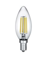 LED Lamp - Kaarslamp - Filament - E14 Fitting - 6W Dimbaar - Warm Wit 2700K