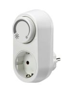 LED Stekkerdimmer - Priso Tuby - Opbouw - Enkel Knop - 3-24W - Wit