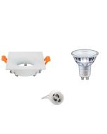 PHILIPS - LED Spot Set - MASTER 927 36D VLE DT - GU10 Fitting - Dimbaar - Inbouw Vierkant - Mat Wit - 3.7W - Warm Wit 2700K - 85mm