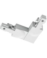 Spanningsrail Doorverbinder - Trion Dual - Hoek L Connector - Aarde Binnen - 2 Fase - Mat Wit