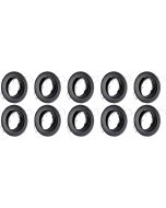 Spot Armatuur 10 Pack - GU10 Fitting - Inbouw Rond - Mat Zwart Aluminium - Kantelbaar Ø82mm