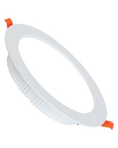 LED Downlight - Alexy - Inbouw Rond 8W - Helder/Koud Wit 6400K - Mat Wit Aluminium - Ø98mm