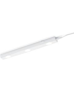 LED Keukenkast Verlichting - Trion Arigany - 3W - Warm Wit 3000K - 3-lichts - Rechthoek - Mat Wit