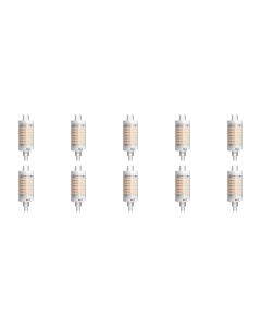 LED Lamp 10 Pack - Aigi - R7S Fitting - 7W - Helder/Koud Wit 6500K