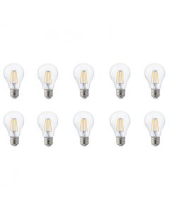 LED Lamp 10 Pack - Filament - E27 Fitting - 4W - Natuurlijk Wit 4200K