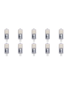 LED Lamp 10 Pack - Aigi - G4 Fitting - 3W - Helder/Koud Wit 6500K | Vervangt 25W