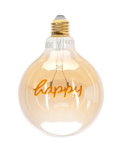 CALEX - LED Lamp - Globe - Filament G125 - E27 Fitting - Dimbaar - 4W - Warm Wit 2100K - Amber