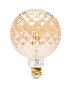 CALEX - LED Lamp - Globe - Filament G125 - E27 Fitting - Dimbaar - 4W - Warm Wit 2100K - Amber