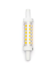 LED Lamp - Aigi Trunka - R7S Fitting - 5W - Helder/Koud Wit 6500K - Oranje - Glas