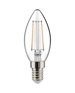 LED Lamp - Kaarslamp - Filament - E14 Fitting - 6W Dimbaar - Warm Wit 2700K