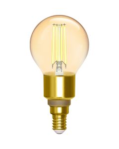 CALEX - LED Lamp - Globe - Filament G125 - E27 Fitting - Dimbaar - 4W - Warm Wit 2100K - Amber