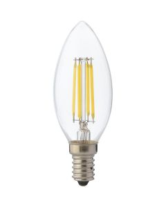 LED Lamp - Kaarslamp - Filament - E14 Fitting - 4W Dimbaar - Warm Wit 2700K