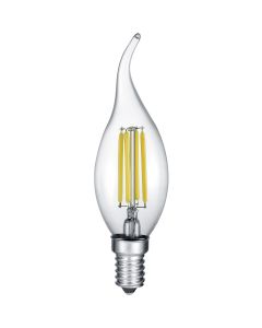 LED Lamp - Kaarslamp - Filament - E14 Fitting - 6W Dimbaar - Warm Wit 2700K