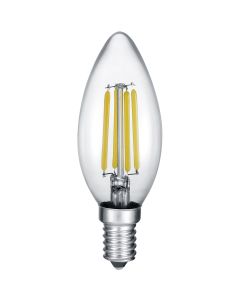 LED Lamp - Kaarslamp - Filament - E14 Fitting - 6W Dimbaar - Warm Wit 2700K