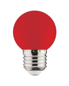 LED Lamp - Romba - Rood Gekleurd - E27 Fitting - 1W