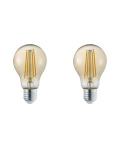 LED Lamp - Filament - Trion Limpo - E27 Fitting - 7W - Warm Wit 2700K - Glans Chroom - Glas