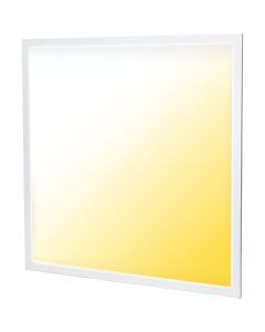 LED Paneel - Aigi Limno - 60x60 - Aanpasbare Kleur CCT - 32W Inbouw Vierkant - Backlight - Smart Wifi - Dimbaar - Mat Wit - Aluminium