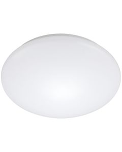 LED Plafondlamp met Bewegingssensor - Strum - 24W - Opbouw Rond - Natuurlijk Wit 4200K - 360° - Mat Wit - Aluminium