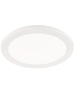 LED Plafondlamp - Trion Camy - Opbouw Rond 15W - Spatwaterdicht IP44 - Dimbaar - Warm Wit 3000K - Mat Wit