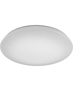 LED Plafondlamp WiZ - Trion Chirlo - 27W - Aanpasbare Kleur - Dimbaar - Afstandsbediening - Sterlicht - Rond - Mat Wit - Kunststof