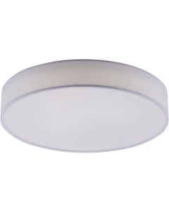 LED Plafondlamp WiZ - Trion Ditro - 45W - Aanpasbare Kleur - Dimbaar - Afstandsbediening - Rond - Mat Wit - Aluminium