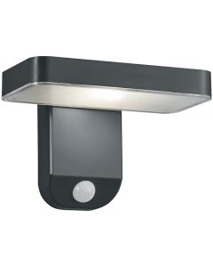 LED Solar Tuinverlichting - Trion Escarino - Zonne-energie - Bewegingssensor - 4W - Mat Zwart