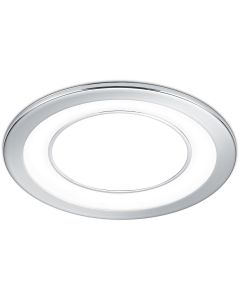 LED Spot - Inbouwspot - Trion Cynomi - 10W - Warm Wit 3000K - Rond - Mat Chroom - Kunststof - Ø140mm