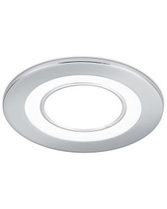 LED Spot - Inbouwspot - Trion Cynomi - 5W - Warm Wit 3000K - Rond - Mat Chroom - Kunststof - Ø80mm