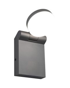 LED Tuinverlichting - Wandlamp Buitenlamp - Trion Nuri - 7.5W - Aanpasbare Kleur - Spatwaterdicht IP44 - Mat Antraciet - Aluminium 1