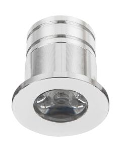 LED Veranda Spot Verlichting - 3W - Natuurlijk Wit 4000K - Inbouw - Rond - Mat Zilver - Aluminium - Ø31mm