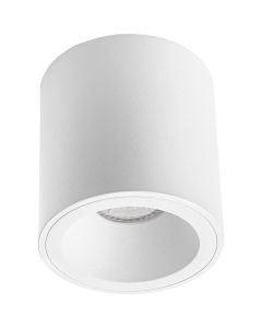 LED Opbouwspot - Plafondspot - 8W Rond - Draaibaar - Natuurlijk Wit 4200K - Mat Zwart Aluminium