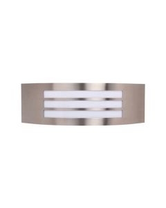 Tuinverlichting / Buitenverlichting / Buitenlamp / Wandlamp Vierkant/Ovaal Mat Chroom 31.5x10cm Modern RVS/PC E27 IP44 Triple