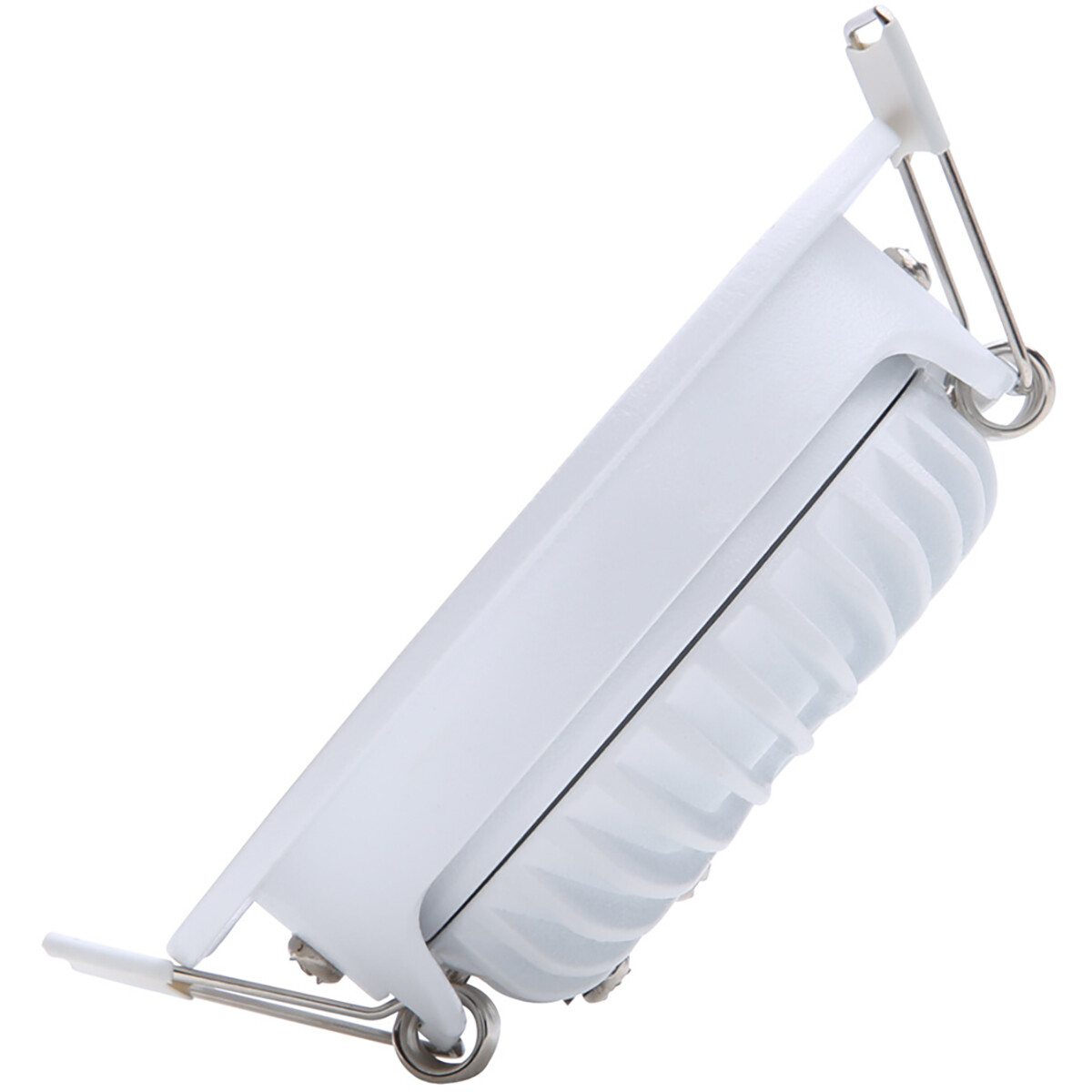 EcoDim - LED Spot - Einbauspot - ED-10028 - 5W - Wasserdicht IP54 - Dimmbar - Warmweiß 2700K - Mattweiß - Aluminium - Rund - Schwenkbar