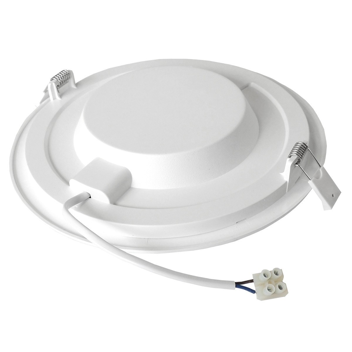 LED Downlight Slim 6er Pack - Aigi - PIR Bewegungsmelder 360° - Einbau Rund 12W - Tageslicht 6000K - Mattweiß - Ø170mm