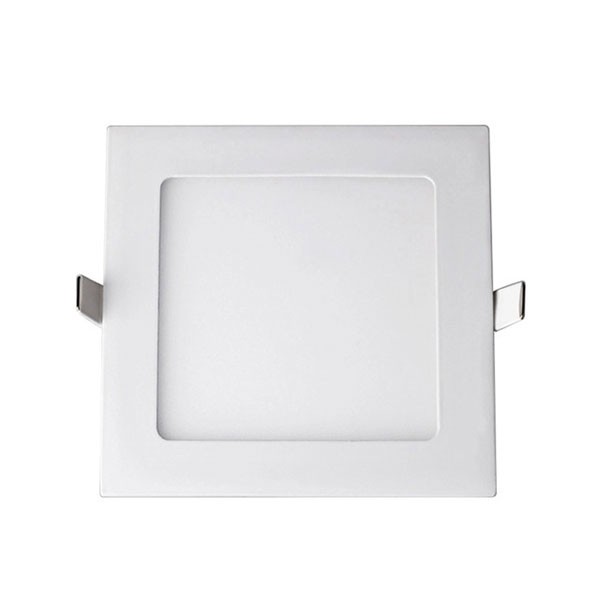 LED Downlight Slim - Einbau Quadratisch 3W - Universalweiß 4200K - Mattweiß Aluminium - 89mm