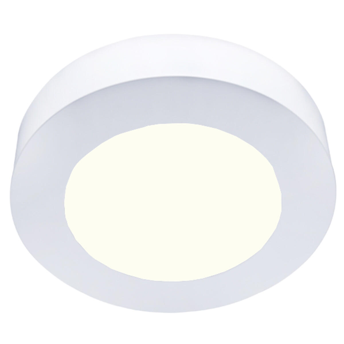 LED Downlight Slim Pro - Aigi Strilo - Aufbau Rund 6W - Universalweiß 4000K - Mattweiß - Kunststoff