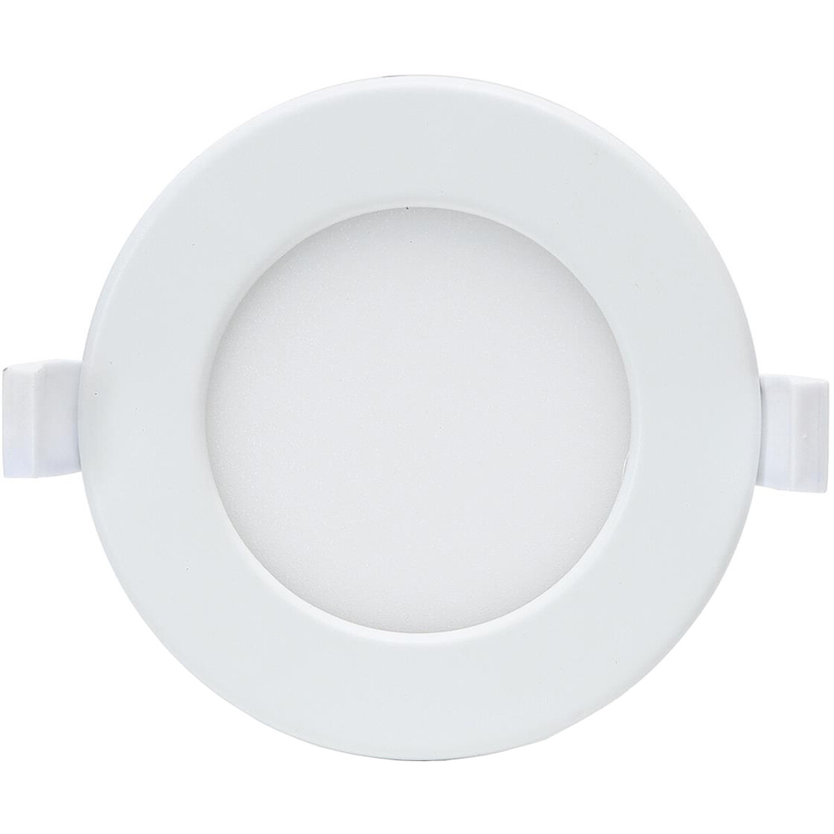 LED Downlight - Smart LED - Wifi LED - Aigi Zumba - 6W - Anpassbare Lichtfarbe - Einbau Rund - Mattweiß - Aluminium - Ø115mm